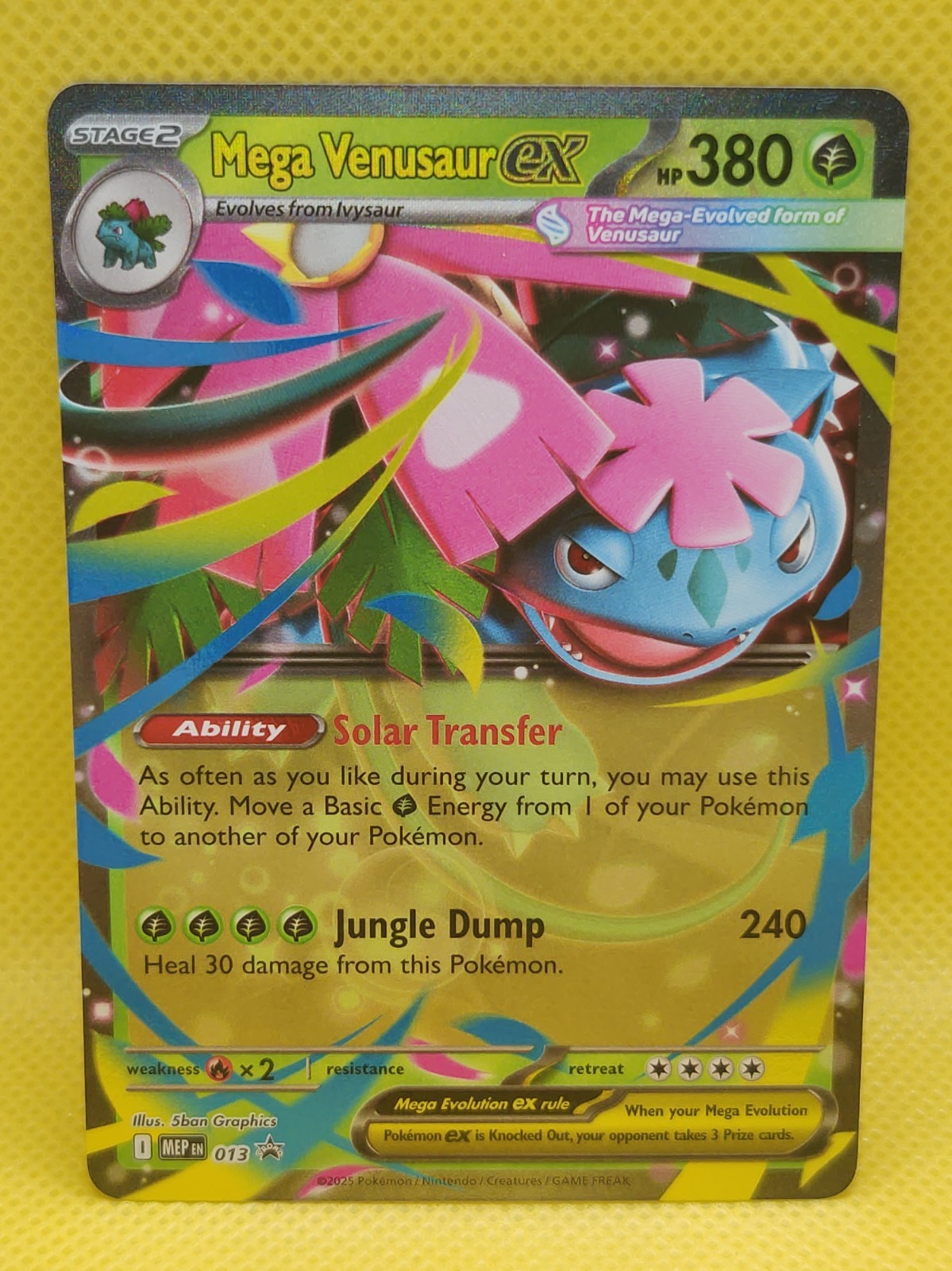 Pokemon Mega Venusaur EX 013 Mega Evolution Black Star Promo LP