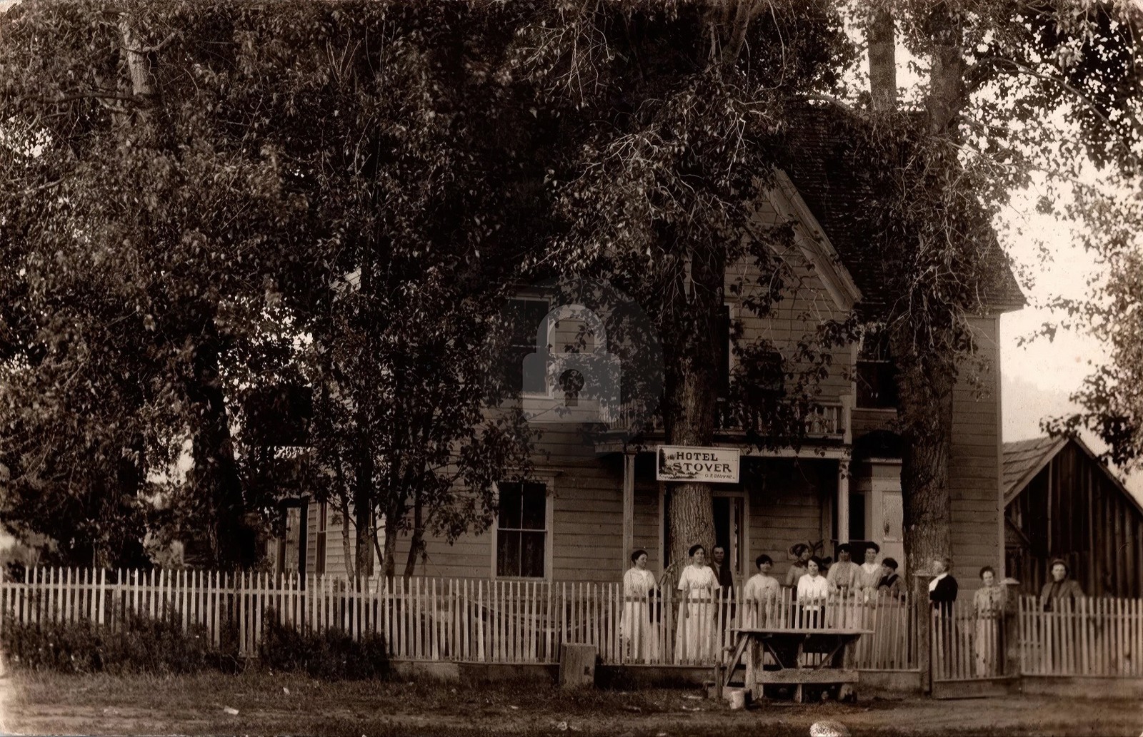 c1910 Hotel Stover Chester CA California Plumas County RPPC Photo Postcard COPY
