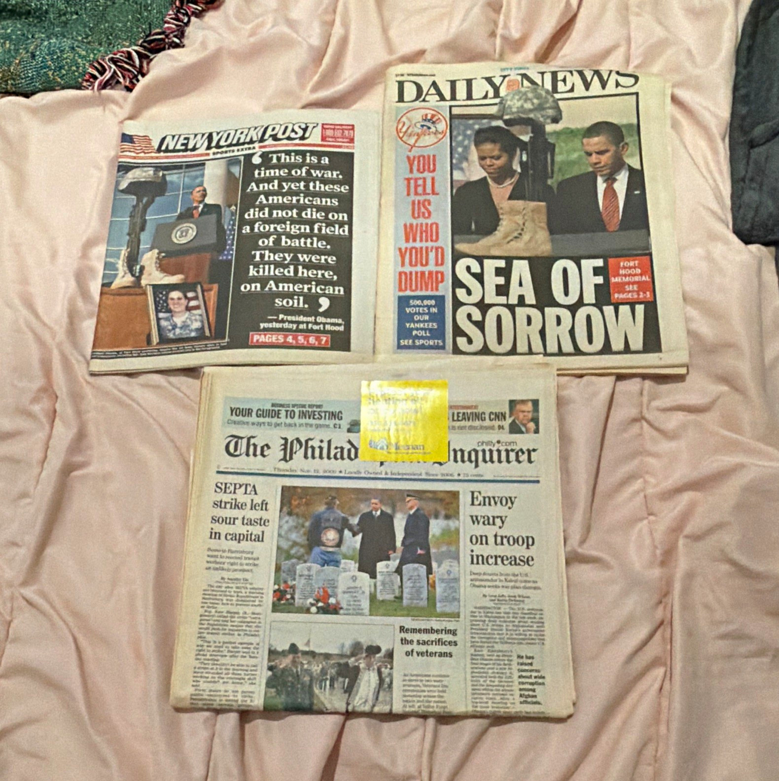 Newspaper Lot of 3: New York Post, Daily News & Philadelphia Inquirer Newspaper Lot of 3: New York Post, Daily News & Philadelphia Inquirer