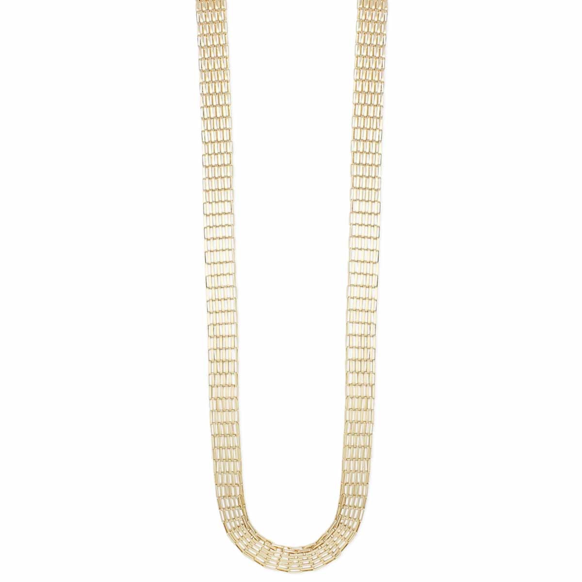 Gold Mesh Link Chain Necklace Gold Mesh Link Chain Necklace
