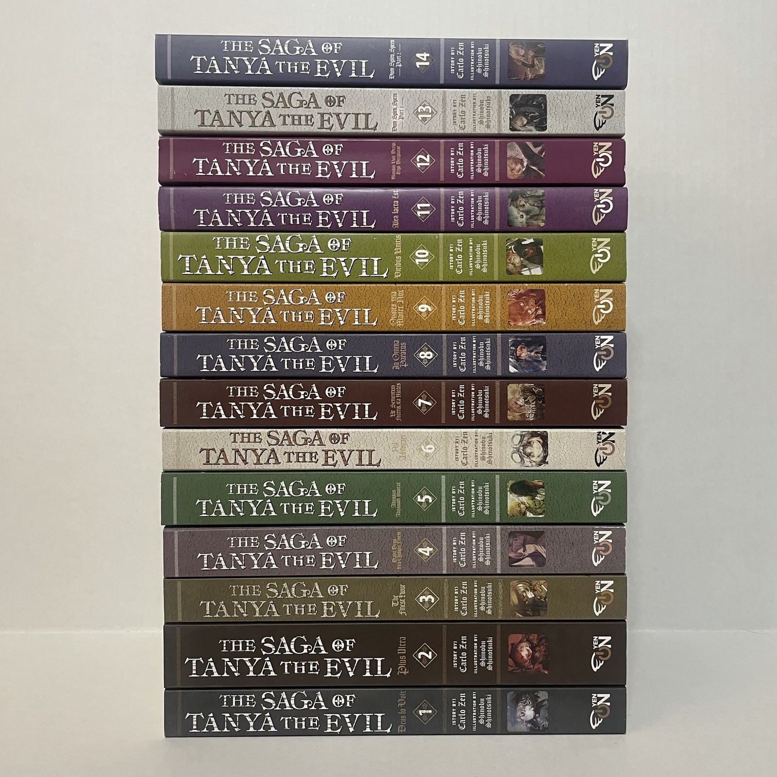 The Saga of Tanya the Evil Light Novel Volumes 1-14 Brand New English Authentic The Saga of Tanya the Evil Light Novel Volumes 1-14 Brand New English Authentic