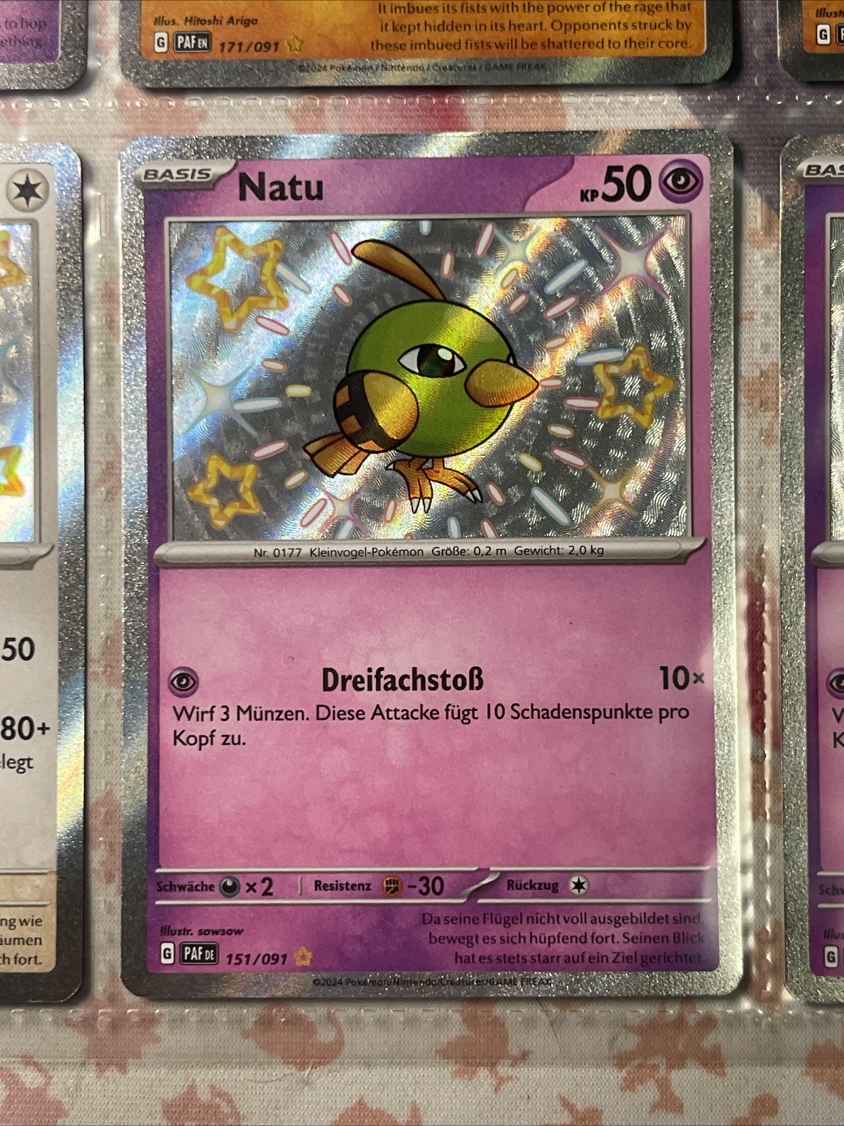 Pokemon Card psa 10 Maybe - Natu 151/091 Shiny Rare
