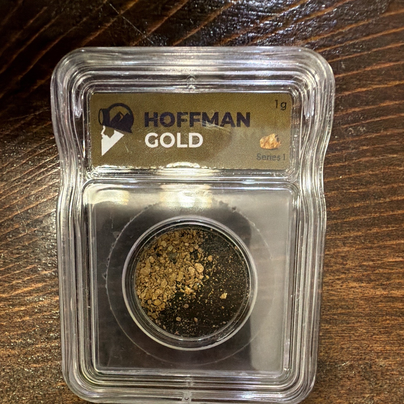 15grams Signed Hoffman Gold Bullion Nugget Placer ICG Genuine Holder Series 1
