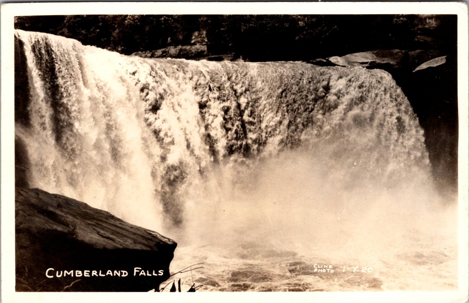 1-7-20 Cline Photo RPPC, Cumberland Falls, Kentucky, 2453