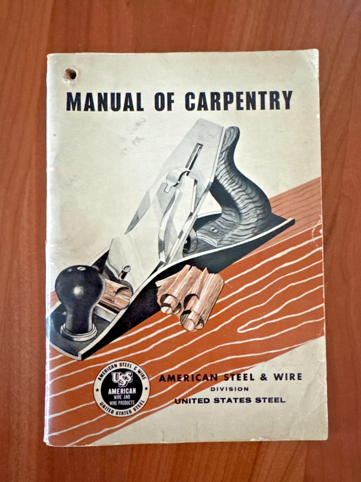 FREE SHIP 1958 Manual of Carpentry American Steel & Wire US Steel Book
