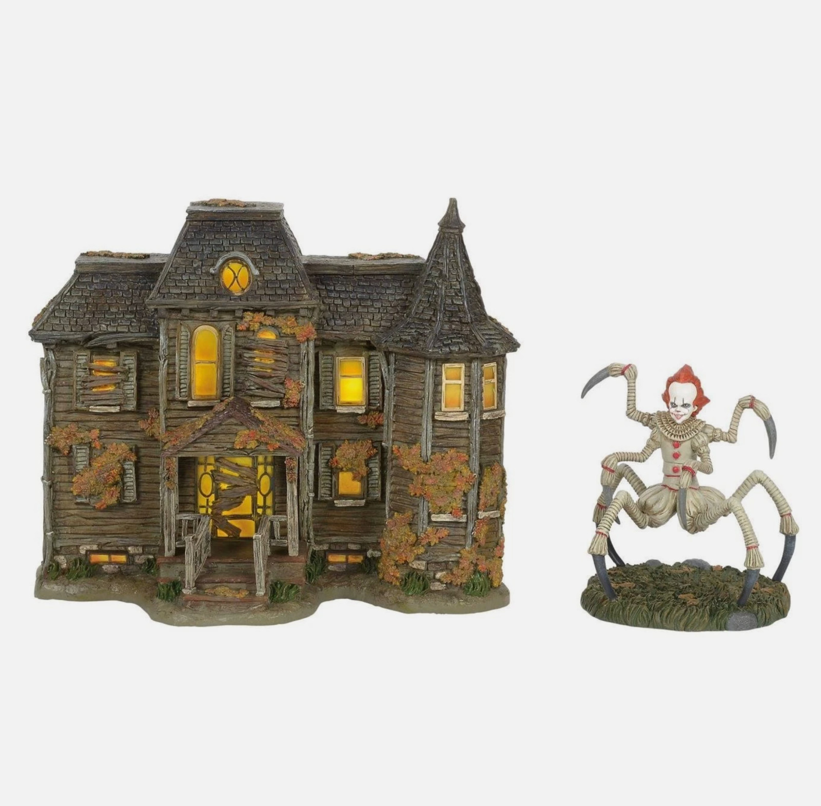Department 56 NEIBOLT HOUSE AND PENNYWISE IN SPIDER FORM Fright Ave IT 6015634