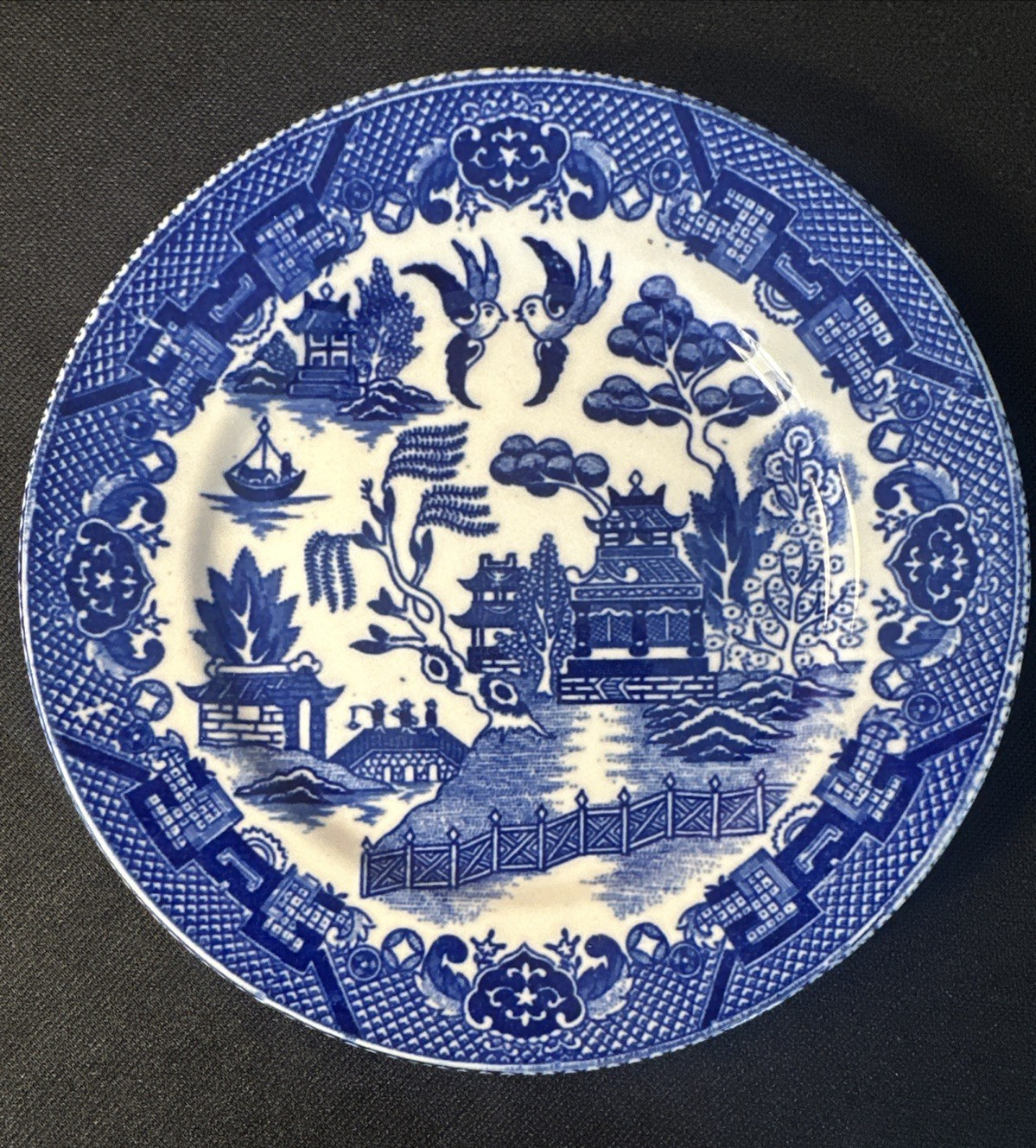 Vintage Blue Willow Porcelain 6.25\