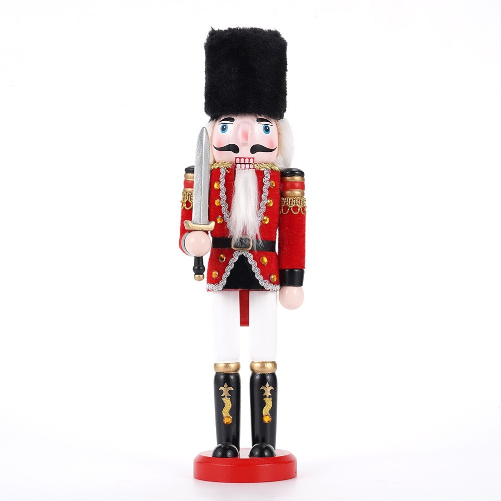 12 inch Wooden Nutcracker Soldier Festive Traditional Christmas Tree Party Decor