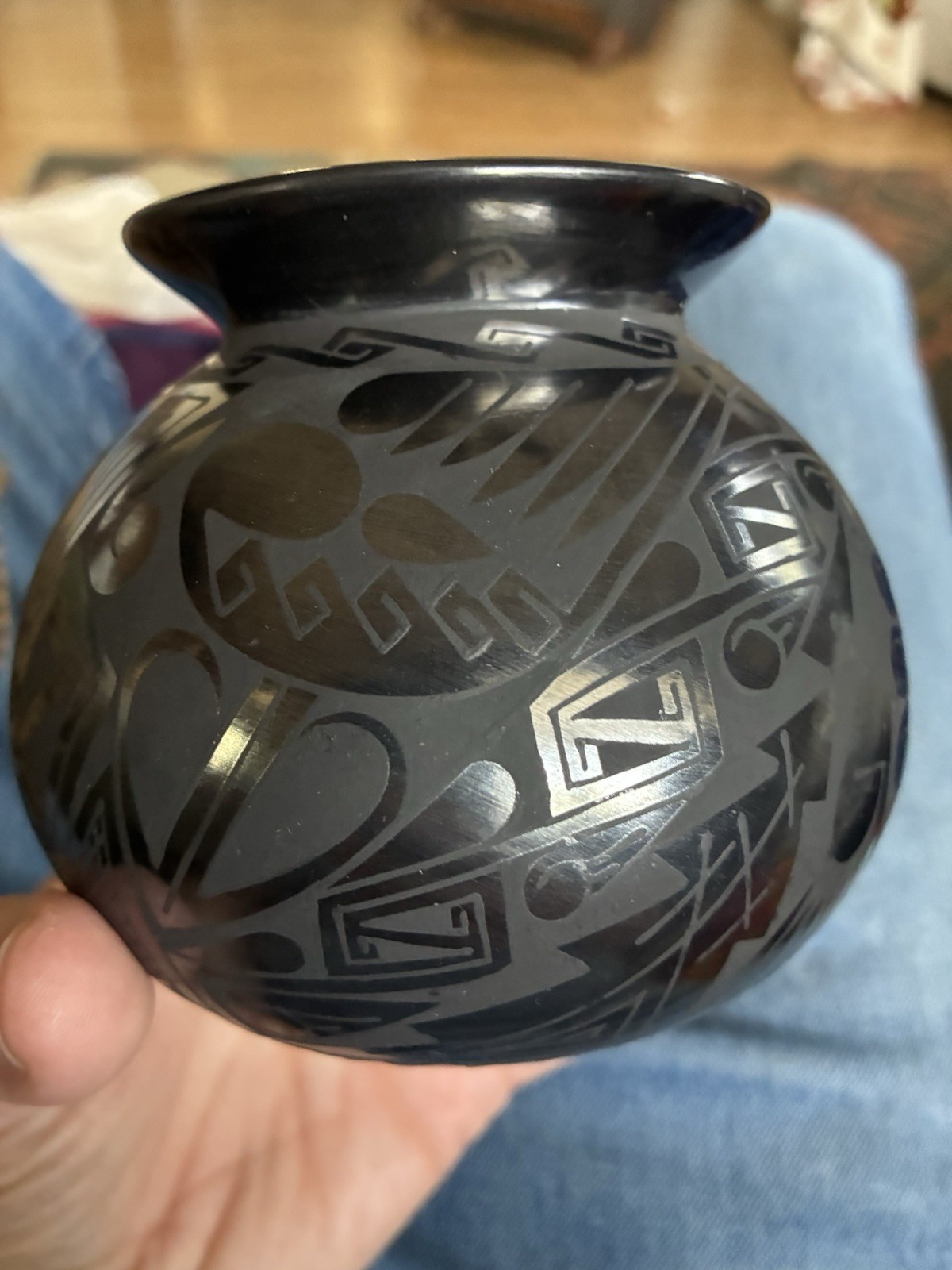 Luz Elva Ramirez Maria Ortiz Signed Pottery Art Pottery Vase Signed