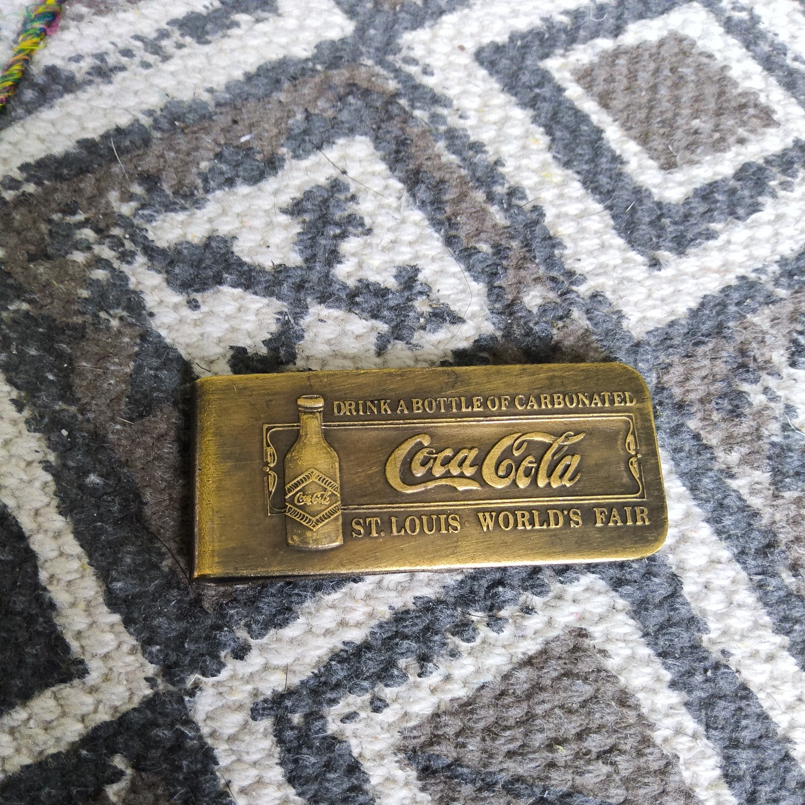 Coca-Cola St Louis World’s Fair 1904 Solid Brass Money Clip