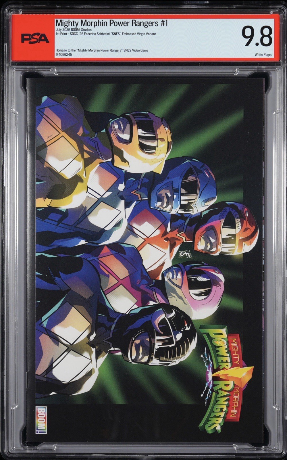 MIGHTY MORPHIN POWER RANGERS #1 JULY 2026 1ST PRINTING SDCC PSA 9.8