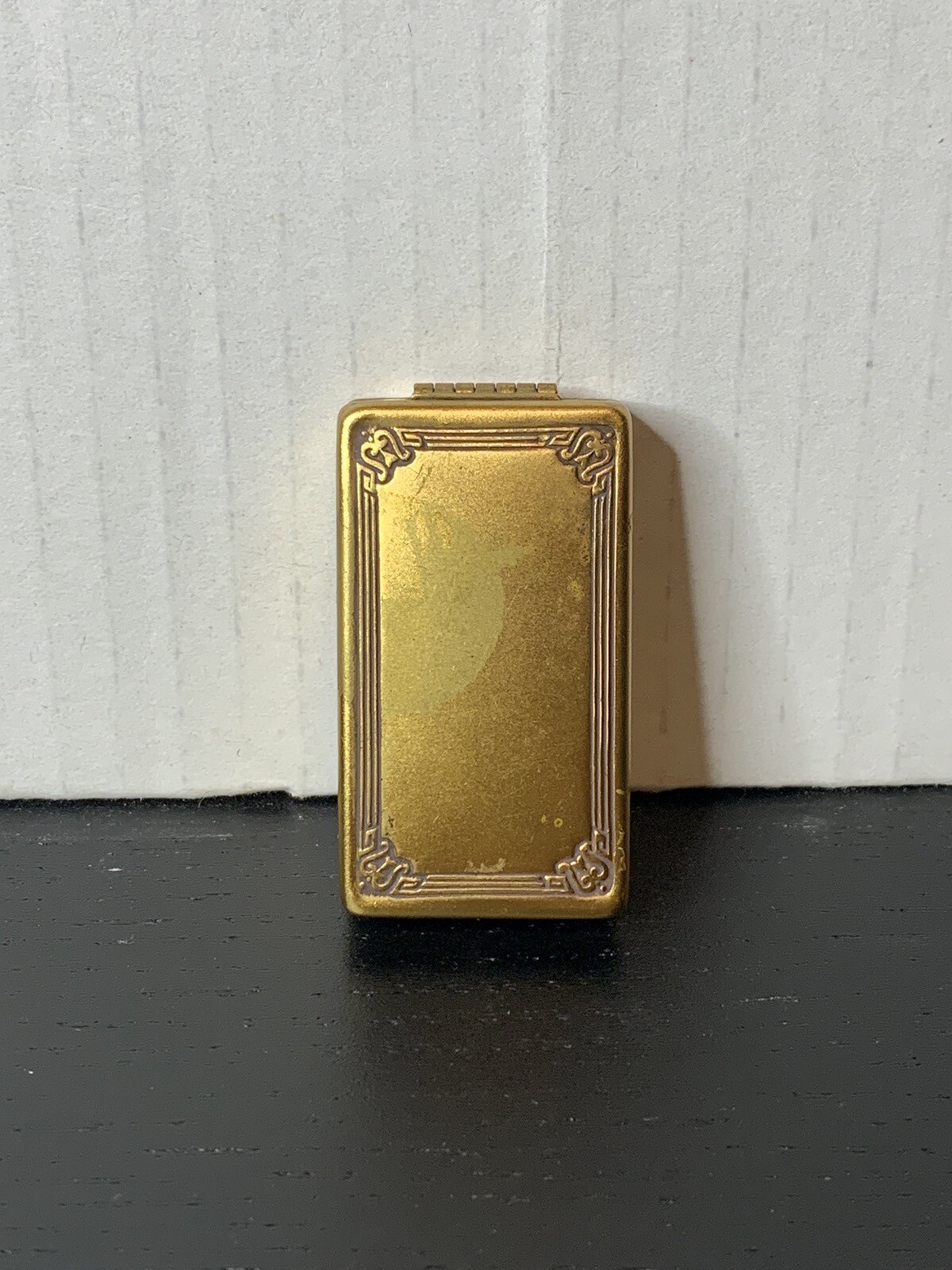 Vintage Melba Mini Face Powder Makeup Mirror Compact w/ Original Makeup