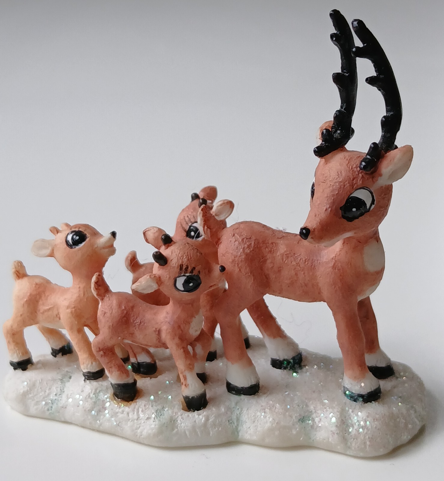 Hawthorne Village Rudolph\'s Christmas Town Reindeer Tour Figurine 2003