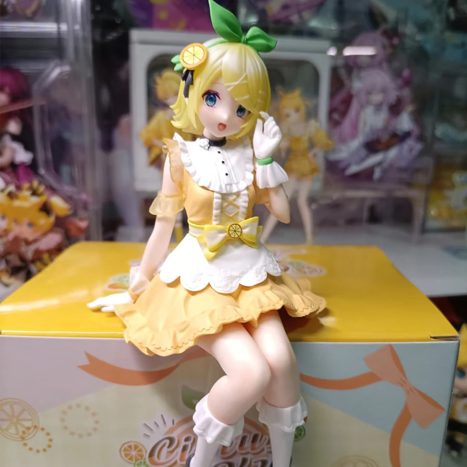 15CM Kagamine Rin Hatsune Miku Citrus PVC Anime Action Figure New Collection