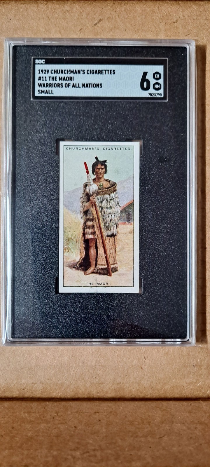 1929 WA & AC Churchman\'s Cigarettes Warriors of All Nations #11 The Maori SGC 6