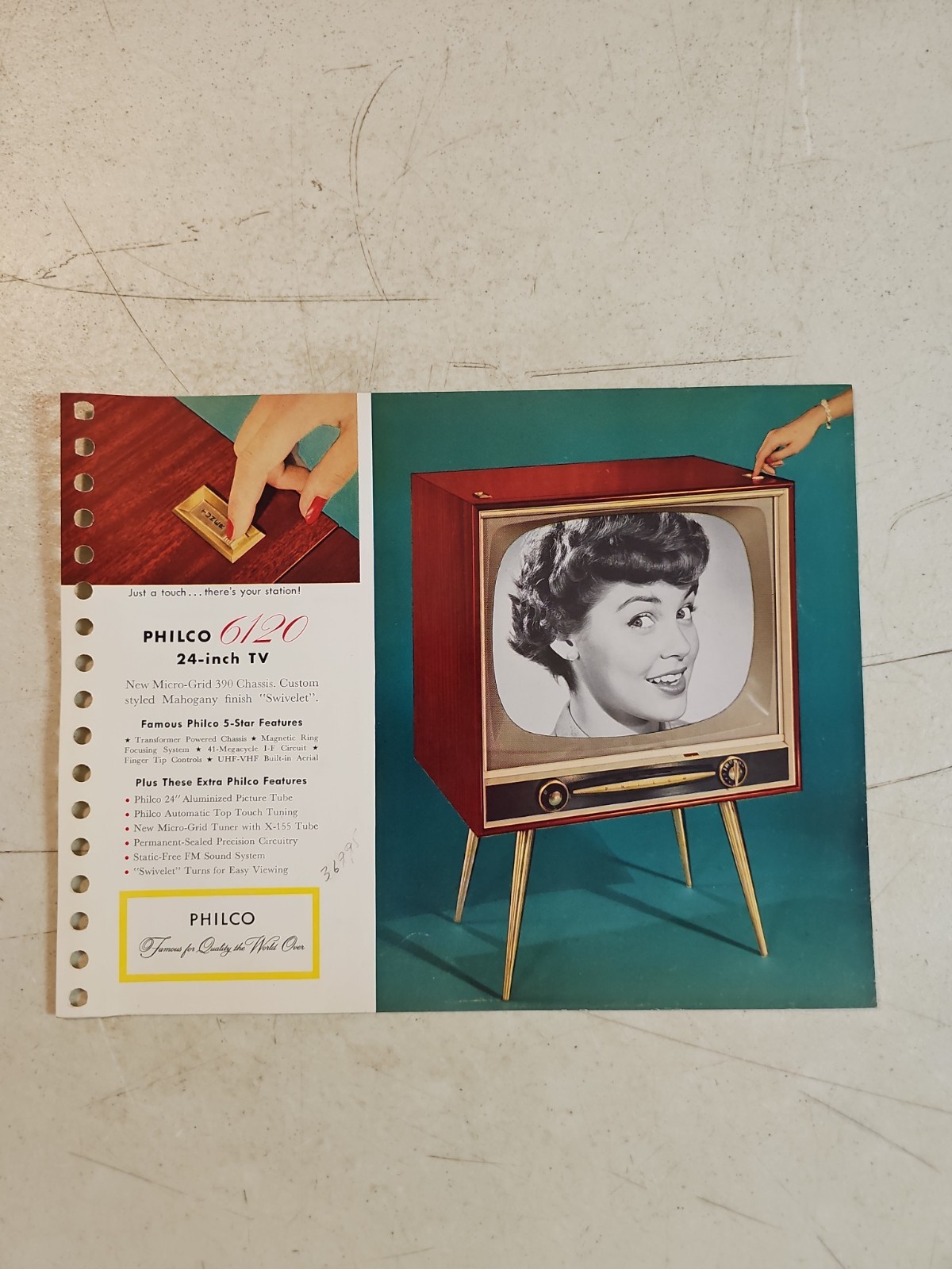 Vintage 1956 Philco 6120 24\