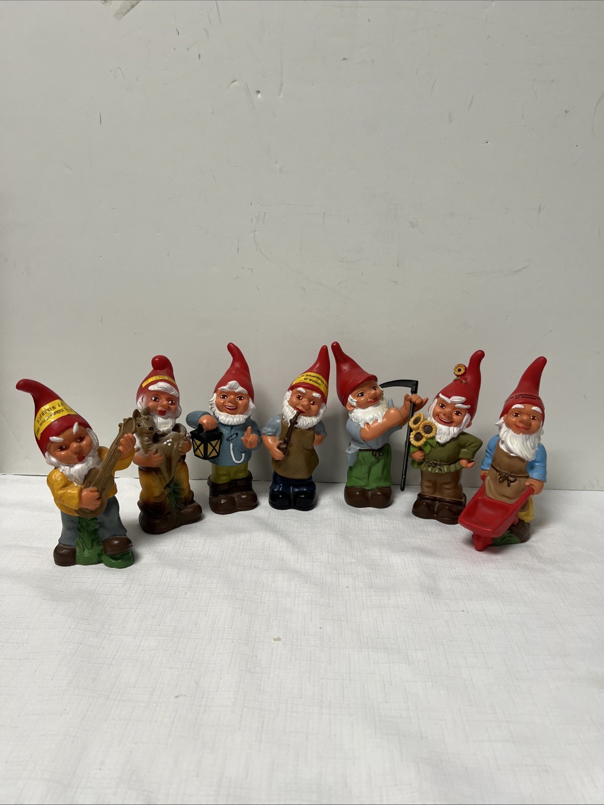 Zeho West Germany 6” Gnomes 1944-45, 47-48, 52-53, 55. Lot Of 7