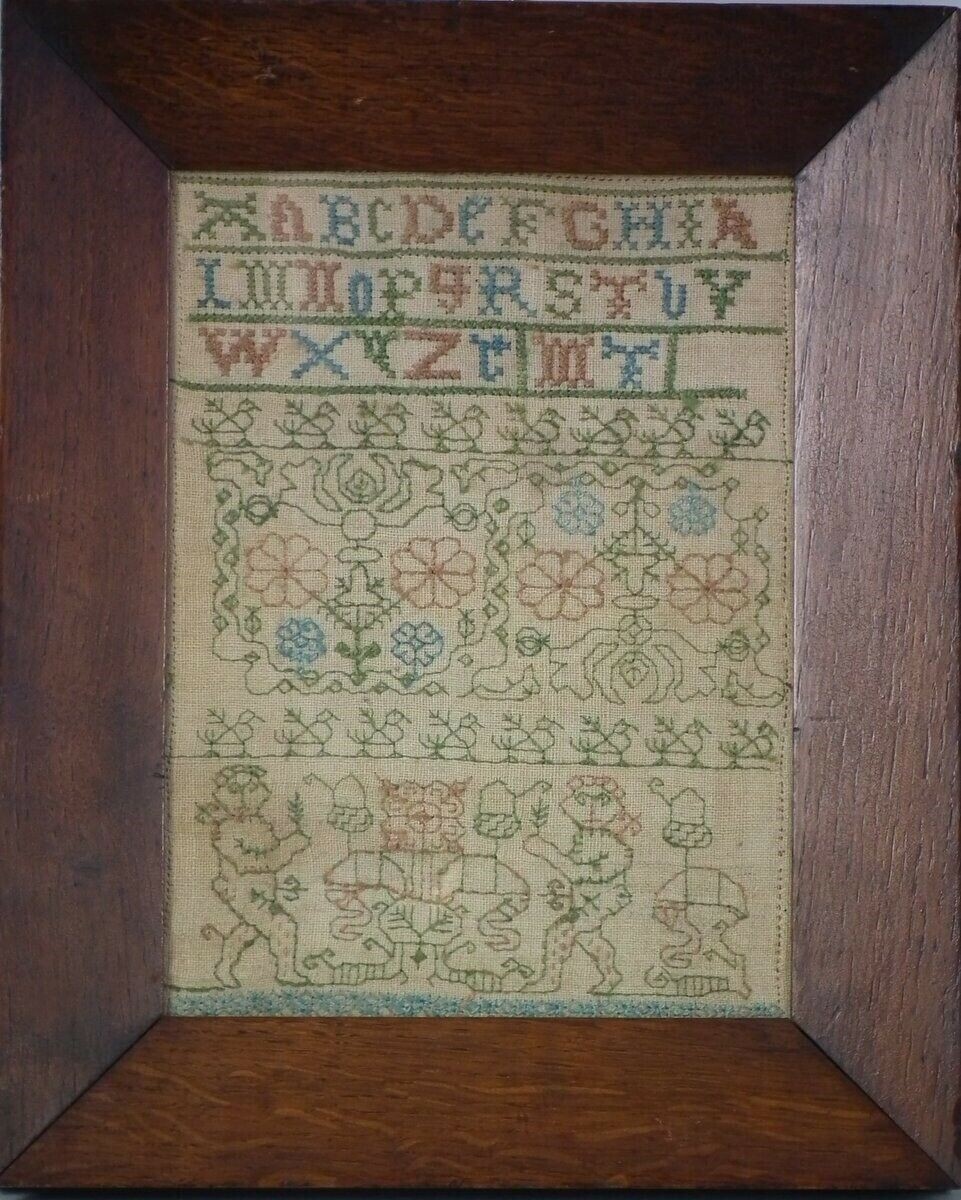 Rare, Small, 17th Century Boxers Sampler