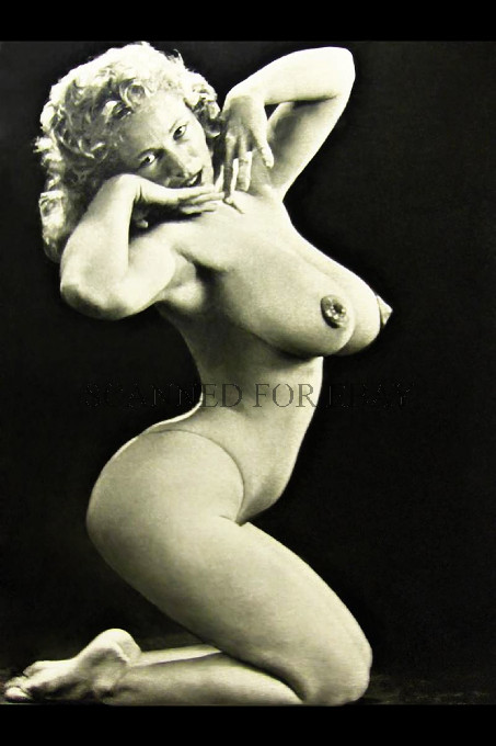 Blonde picture ART NUDES female model Busty Big Breasts girl legs photo print V2