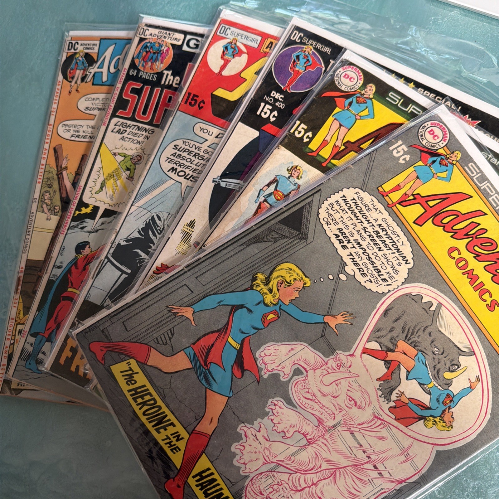 Adventure Comics Lot 395 397 400 401 403 (new LOSH costumes) 412