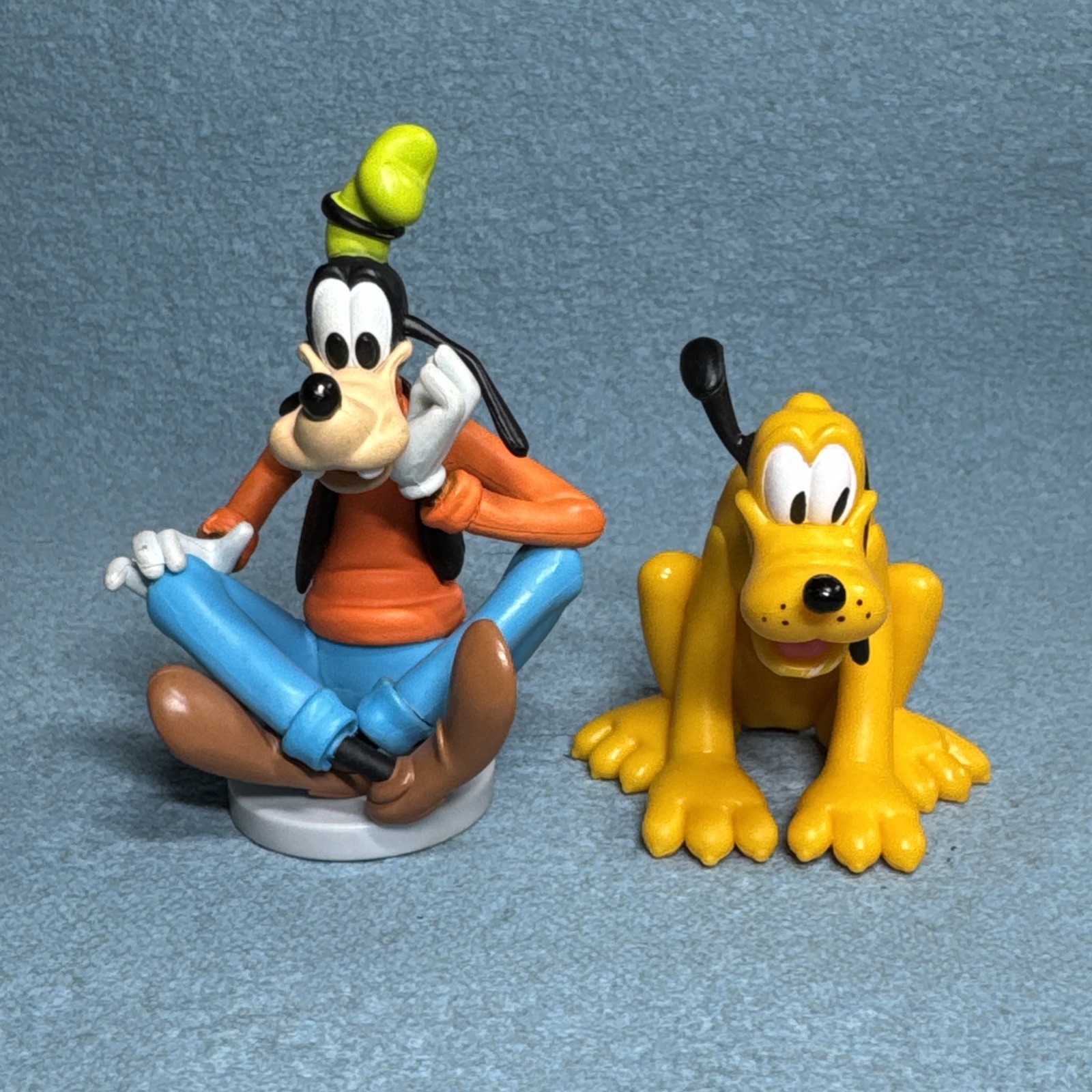 3” PVC Goofy Disney Pluto Lot Of 2 Cake Topper Figurine