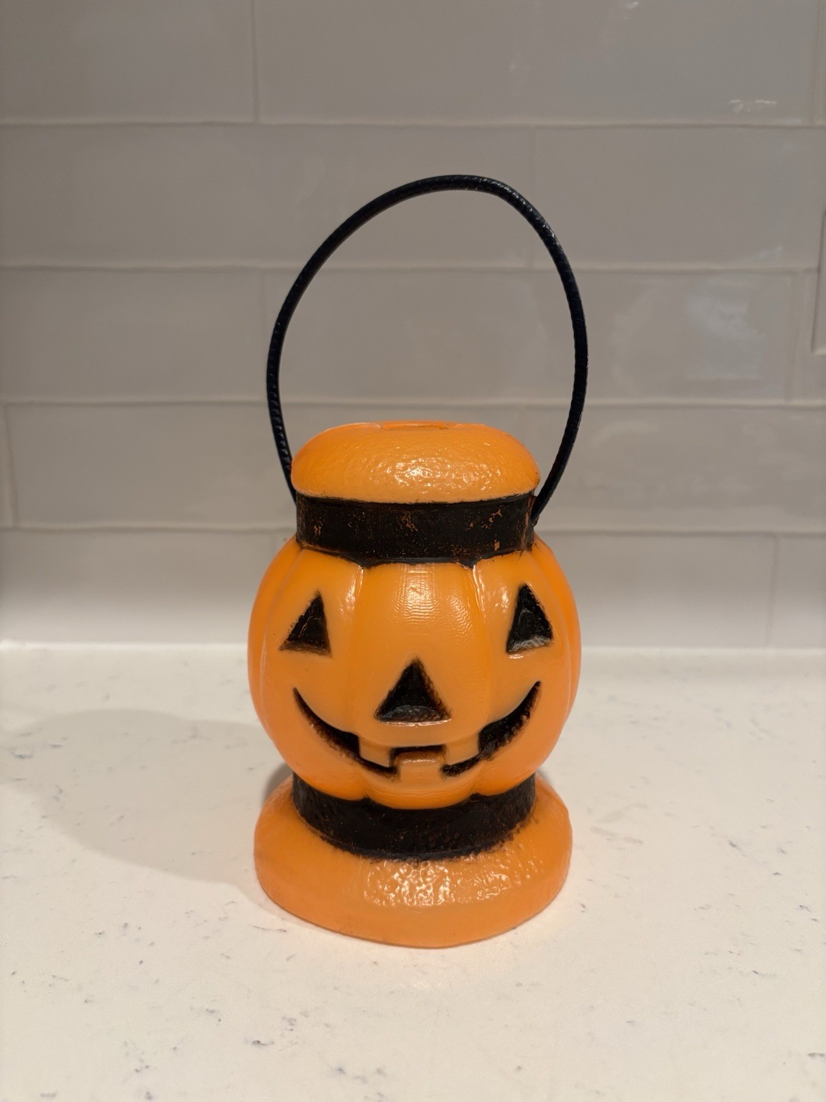 Vintage 1960s Bayshore Lantern Blow Mold Jack-O-Lantern Pumpkin Halloween Rare