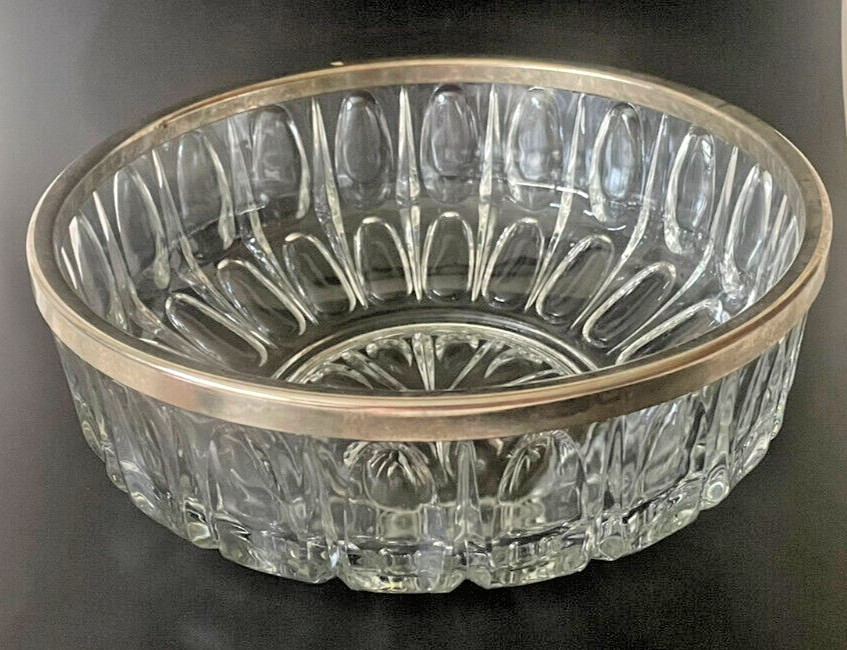 Vintage Heavy Cut Crystal Glass 9\
