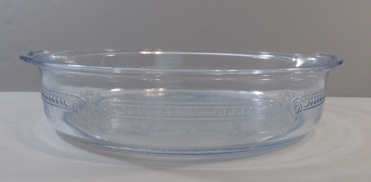 Vintage Fire-King Sapphire Blue Philbe Casserole Baking Dish