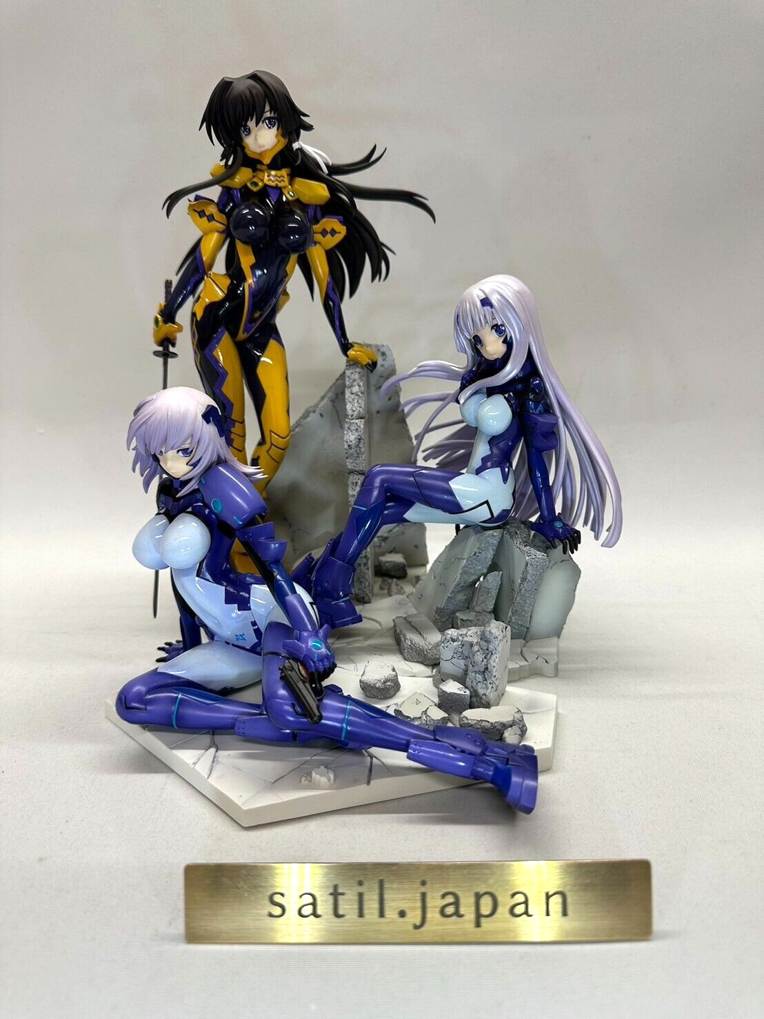 Kotobukiya Muv Luv Alternative Total Eclipse Yui Takamura,Cryska,Enia Figure Set