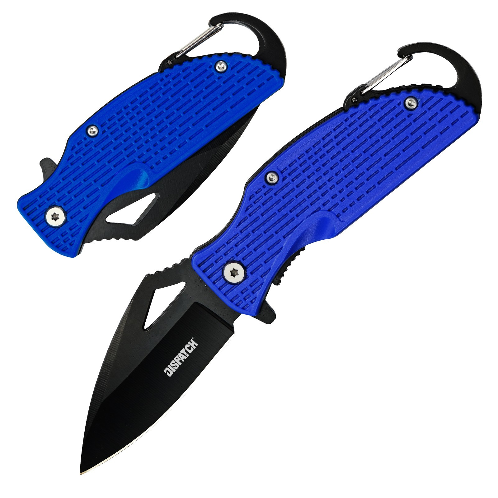 Multi-functional Pocket Knife Camping Survival  Folding knife Fire Starter Blue