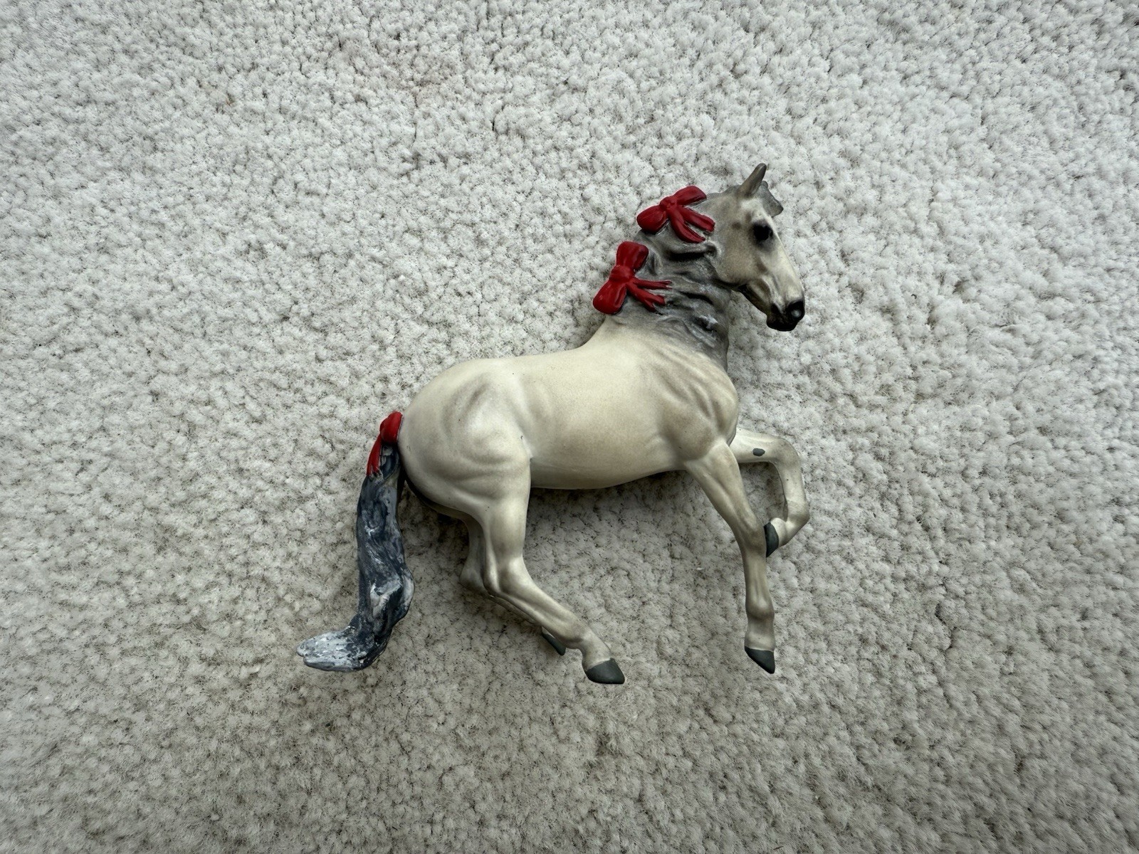 STUNNING Custom Breyer Horse Grey Spanish Alborozo Stablemate Andalusian Ribbons