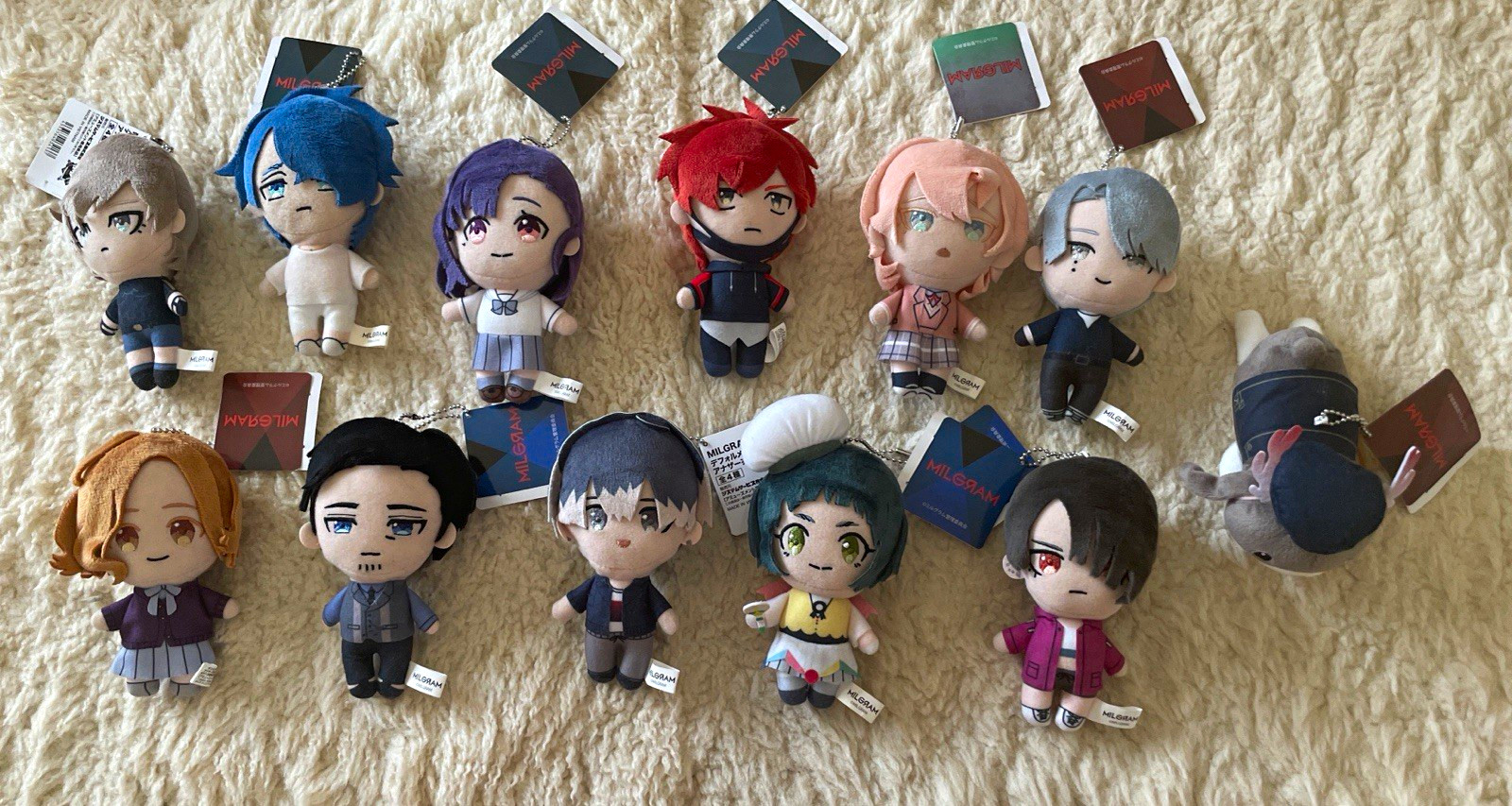 MILGRAM Plush Mascot Complete Set of 12 Second Edition Another Costume Ver