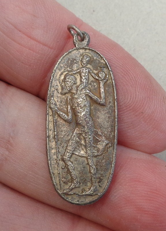 Religious Charm Pendant  1900\'s  Found Metal Detecting