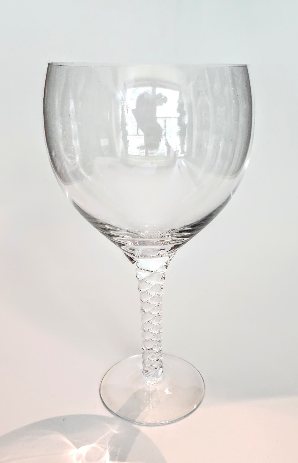 Orrefors Crystal Blown Glass Twisted Stemware Goblets Anne 16oz 7 7/8\