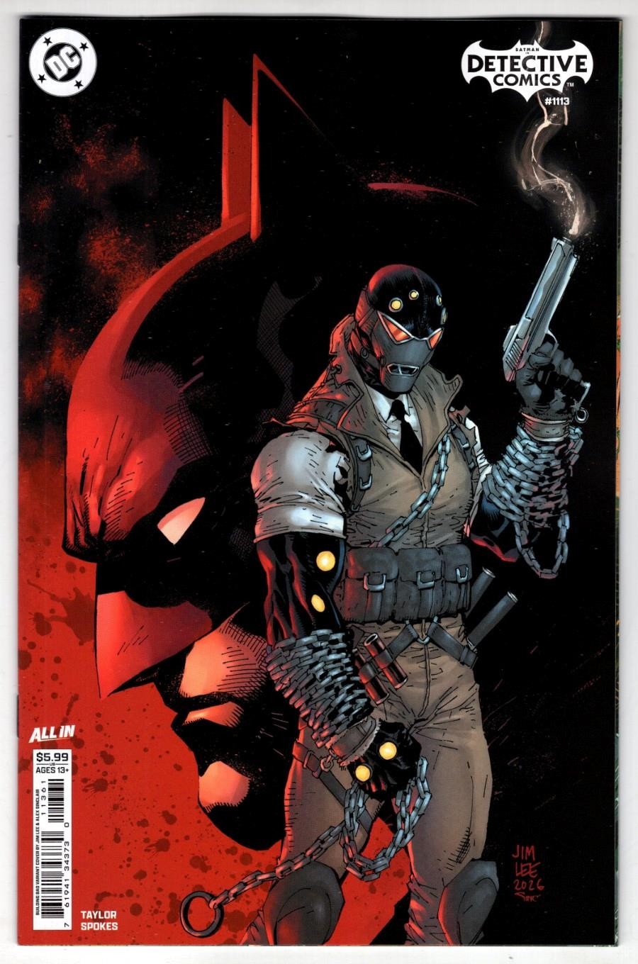 DETECTIVE COMICS #1113 E JIM LEE BUILDING BAD CARD STOCK VARIANT 1st RHETORIC