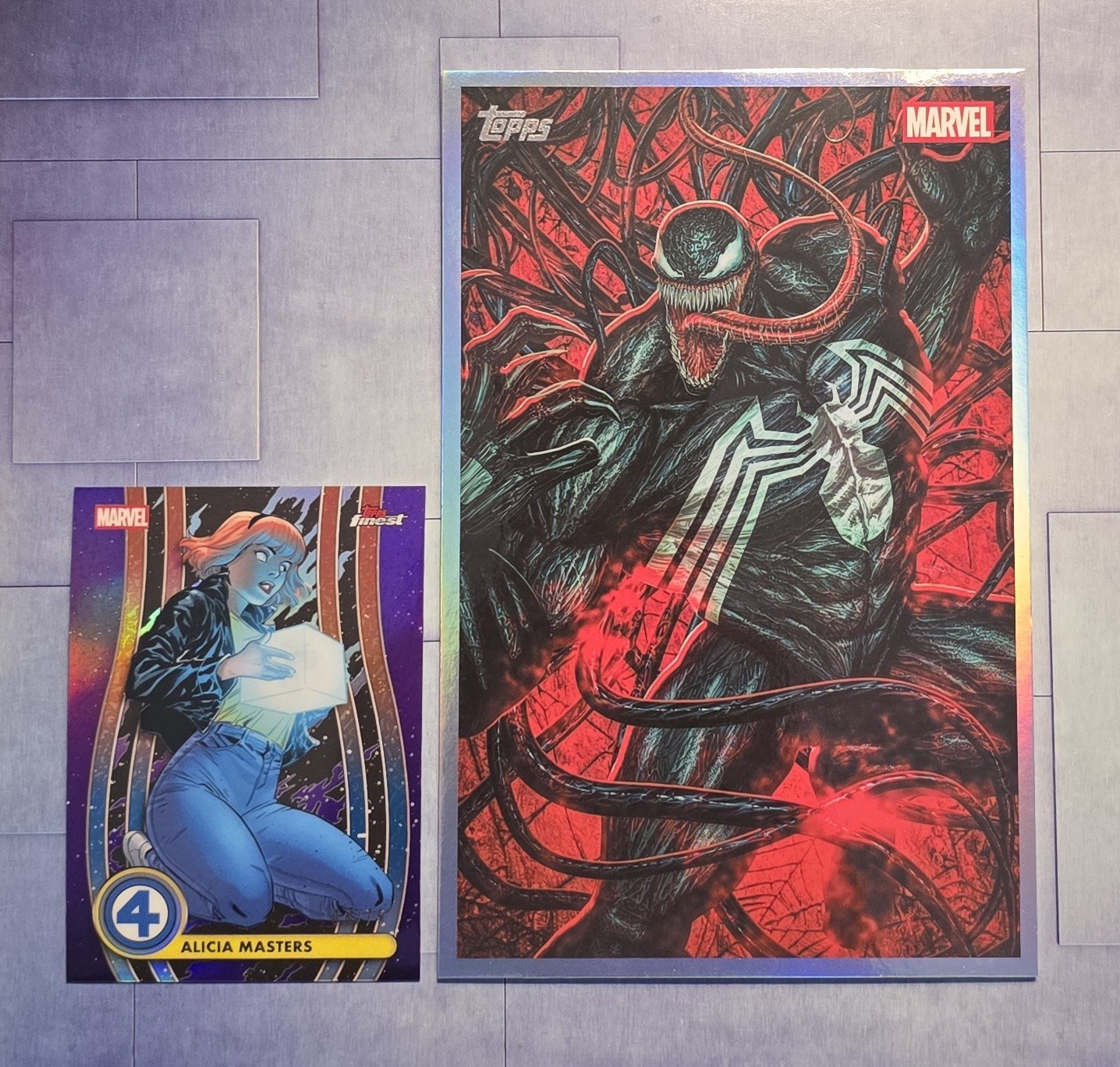 2026 Topps Vault Marvel VENOM Huge 75pt Oversized Jumbo Original Ariel Diaz