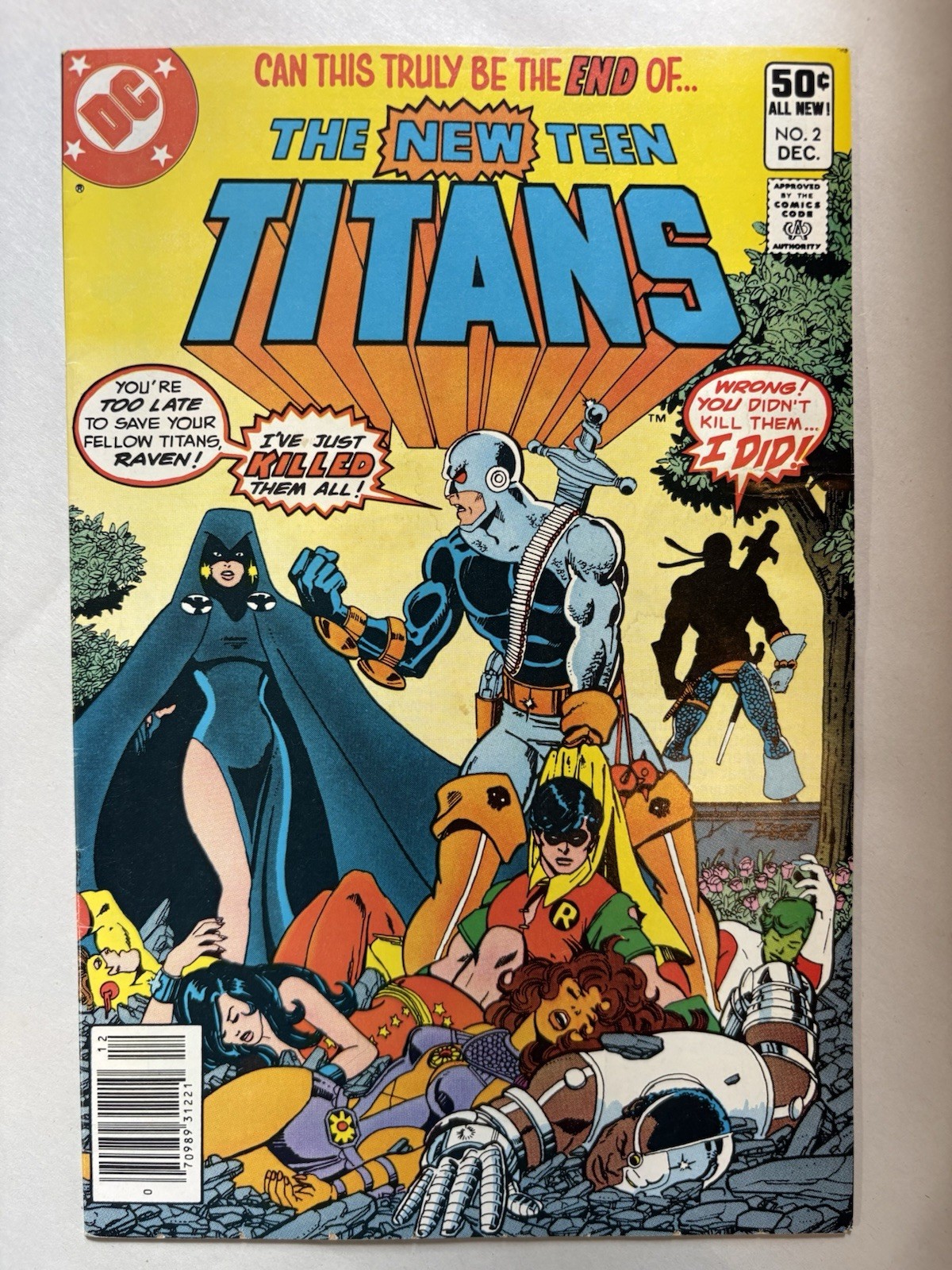 DC Comics The New Teen Titans #2 First Appearance of Deathstroke DC Comics The New Teen Titans #2 First Appearance of Deathstroke