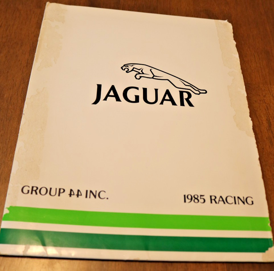 1985 Press Kit Group 44 Jaguar Racing IMSA Tullius Haywood Robinson 8 x 10 pix