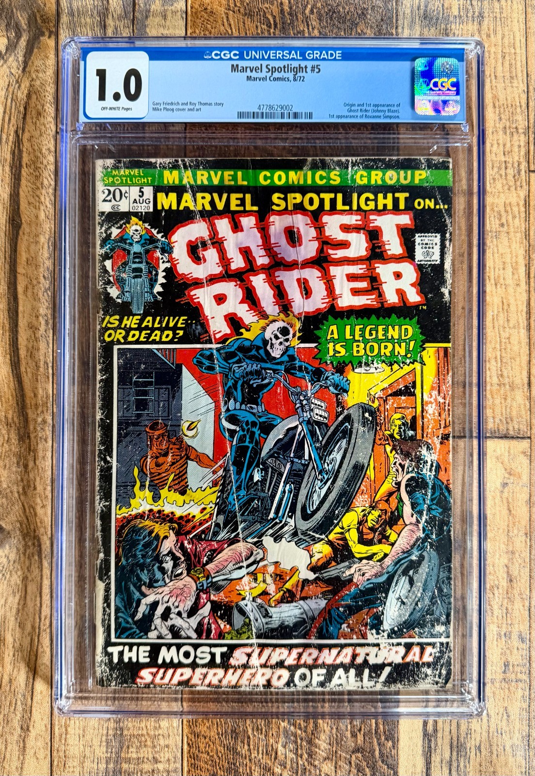 Marvel Spotlight #5 CGC 1.0 (Marvel Comics August 1972) 1st Ghost Rider