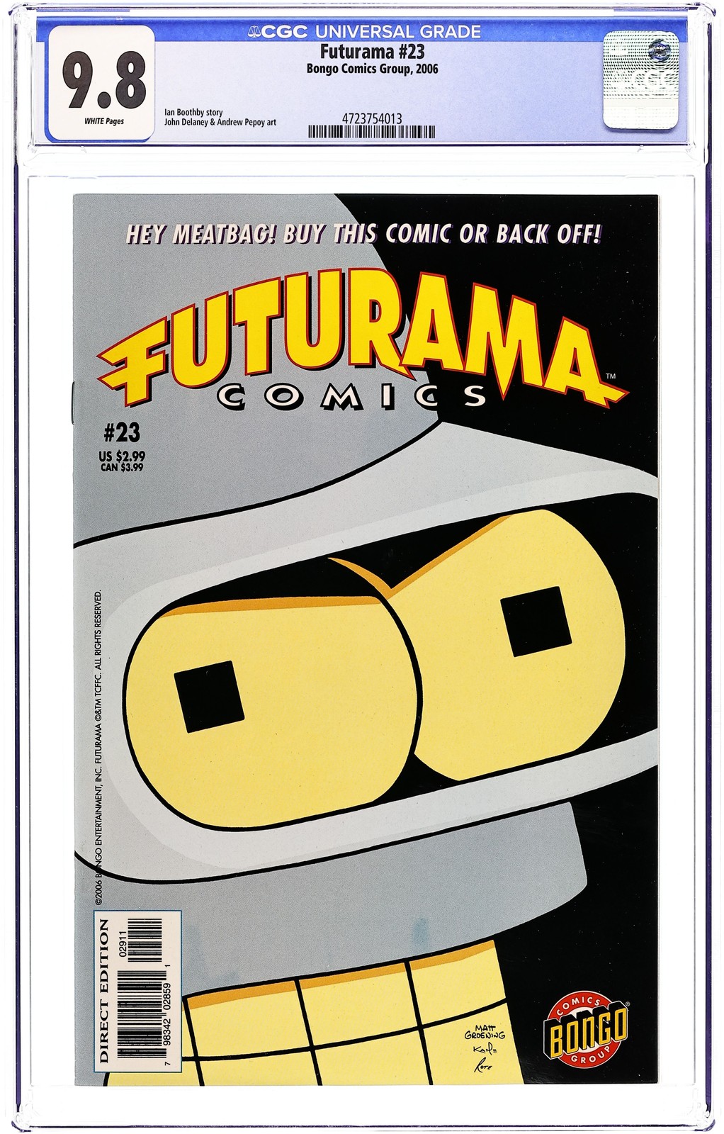 Futurama Comics #23 CGC 9.8 2006 4723754013
