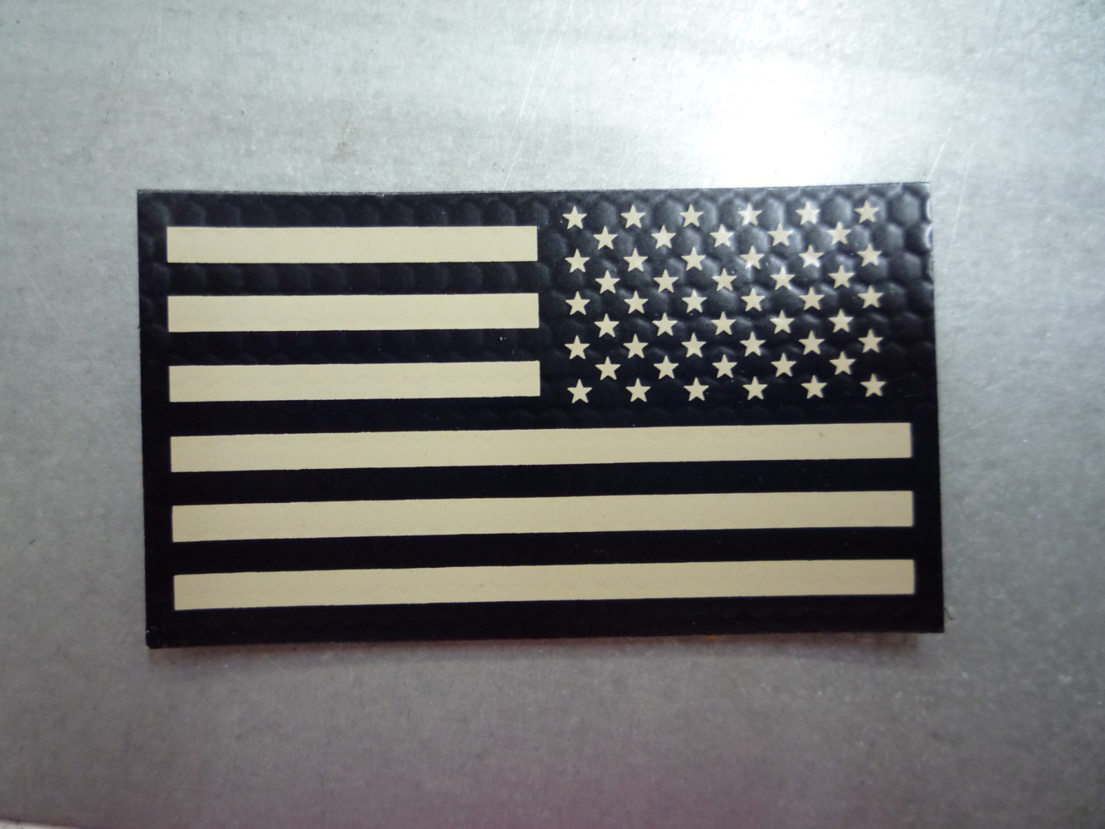 10 Pack Reverse USA Flag Tan on IR Magic Black Solas 3.5\