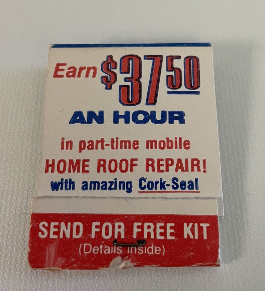 Dick Rogers Pace Products Inc Kansas City Mo. Matchbook  Unstruck Make 37.50 Hr.