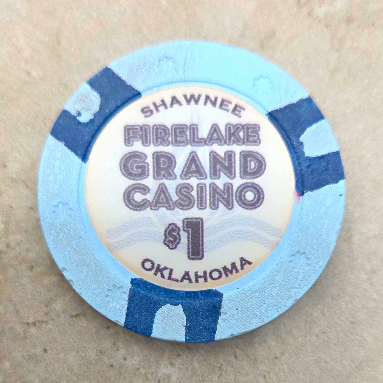 Firelake Grand Casino Shawnee, Oklahoma $1 Casino Chip Collectible