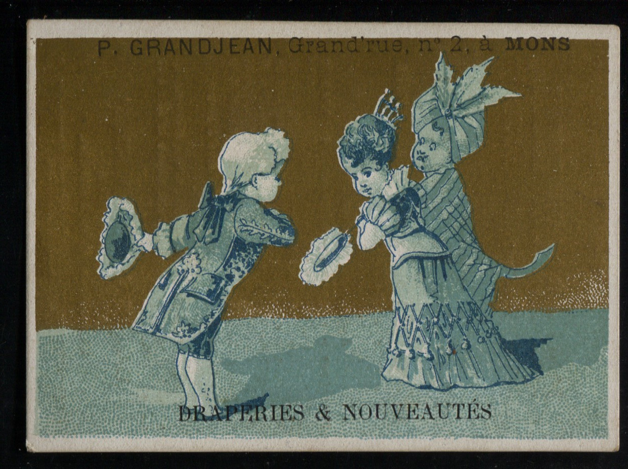 Rare Chromo Trade Card Maison P. Grandjean Mons