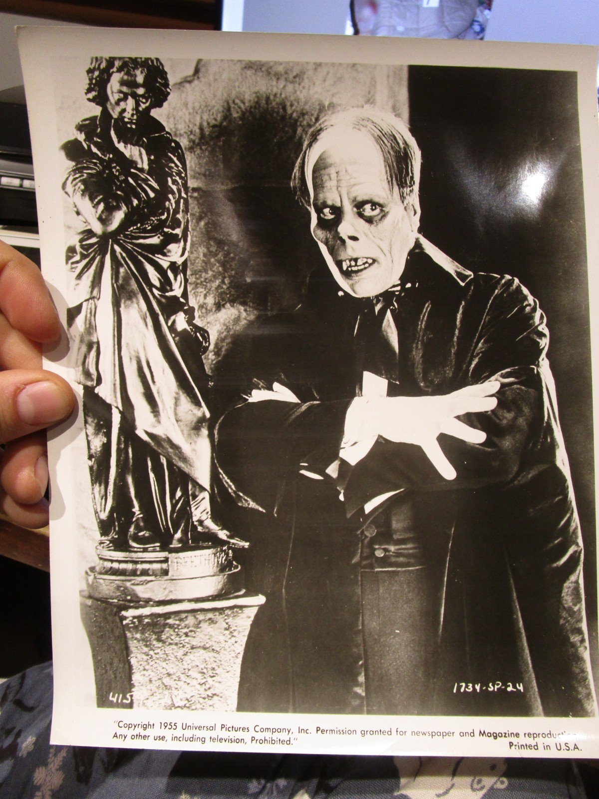 J26 Old Picture Photo LON CHENEY PHANTOM OF THE OPERA Movie Star Promo Celebrity