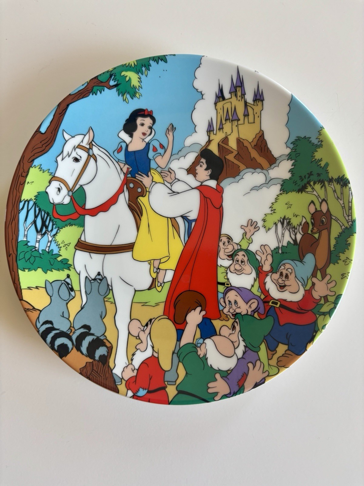 Vintage 1991 Walt Disney Collection Limited Edition Snow White & 7 Dwarves Plate