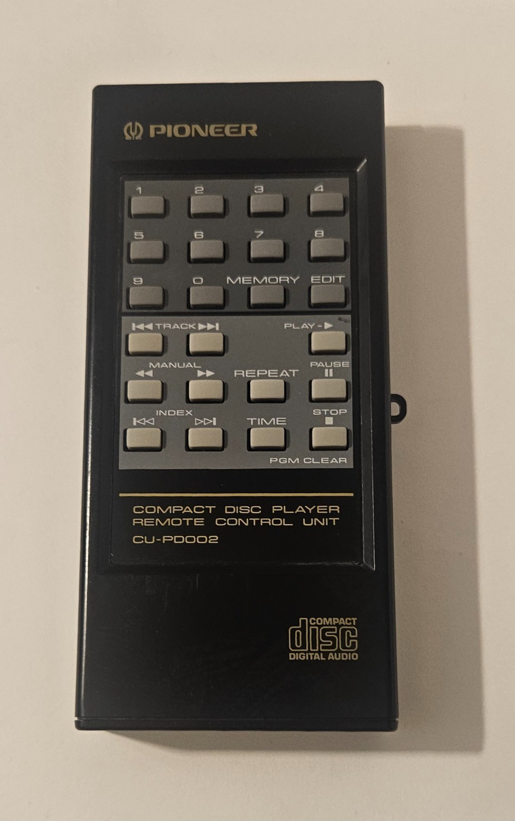PIONEER CU-PD002 Remote Control  Compact Disc Player Original OEM