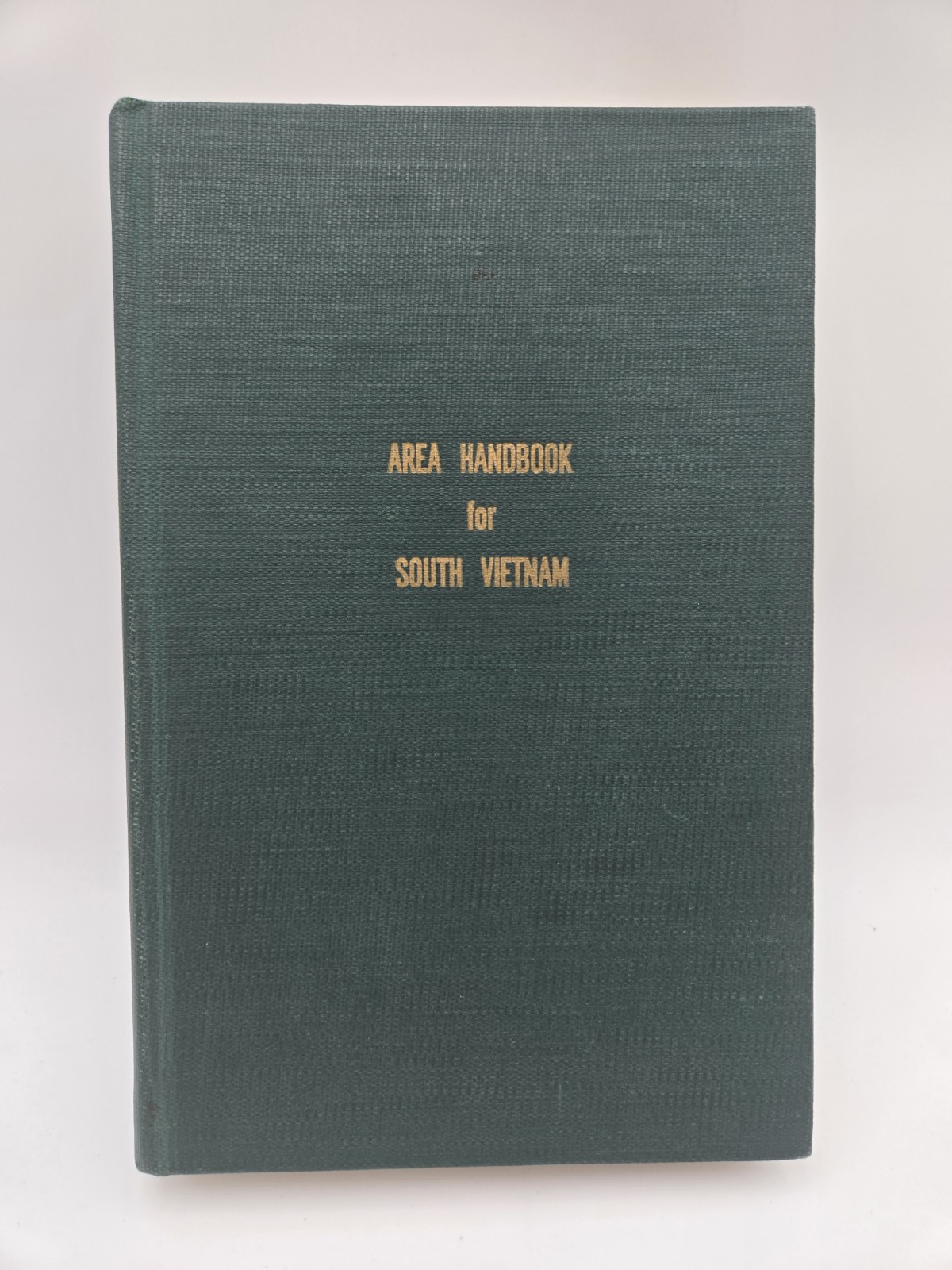 Vintage 1967 Area Handbook for South Vietnam Hardcover Military Book DA Pam 550