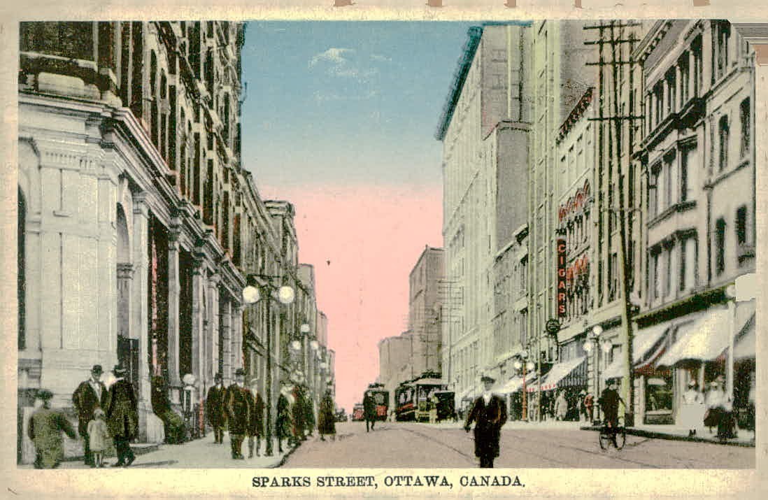 c1915 Sparks Street Ottawa Postcard International Fine Art No. 759 Unposted c1915 Sparks Street Ottawa Postcard International Fine Art No. 759 Unposted