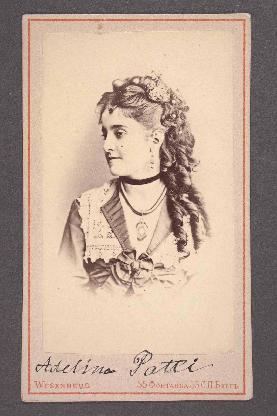 Adelina Patti Opera Singer Vintage 1880s Photo Reprint Wall Art